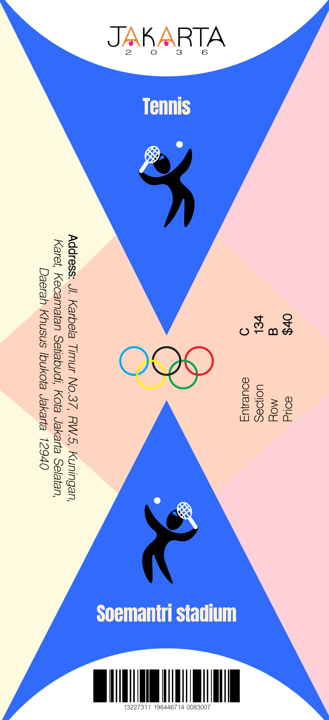 Jakarta Olympic Game ticket Flat-Work
