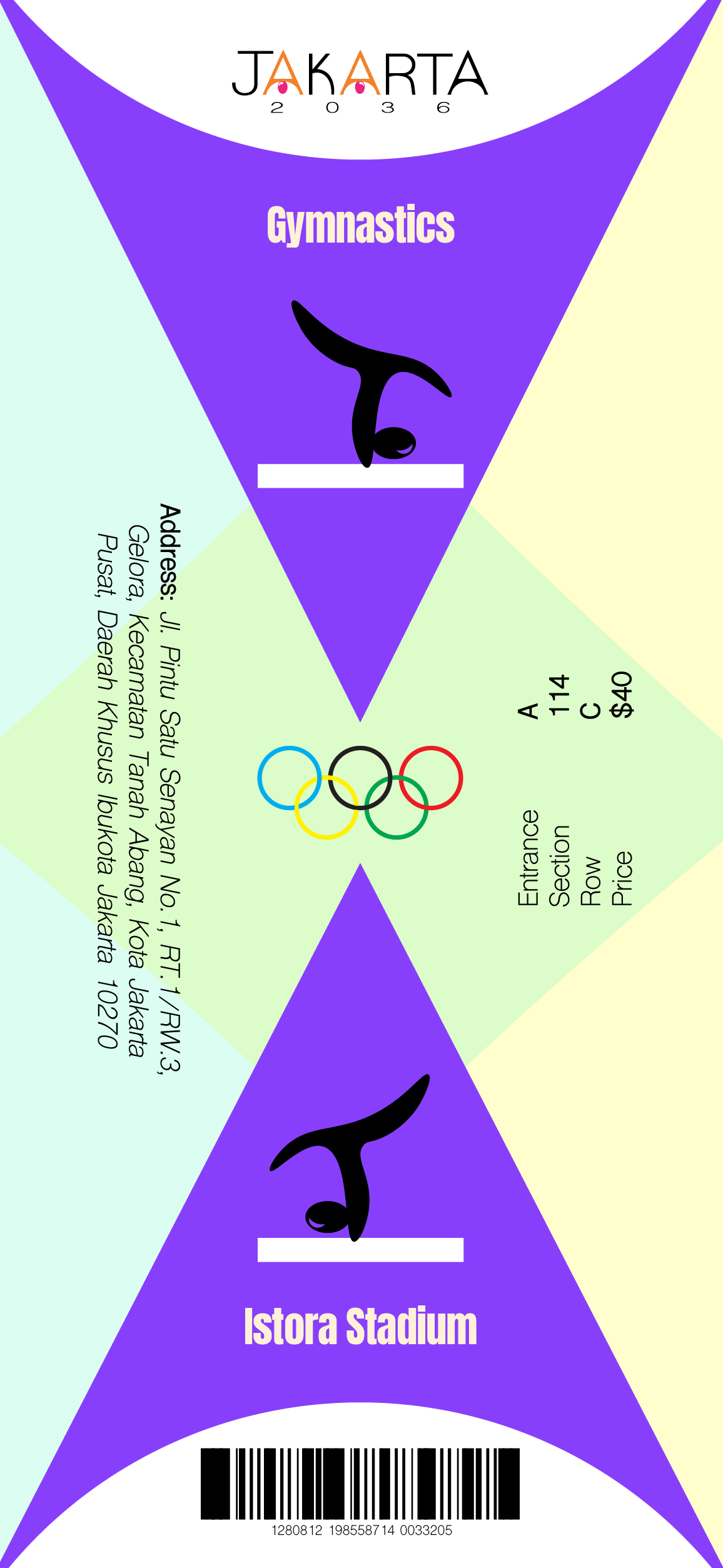 Jakarta Olympic Game ticket Flat-Work