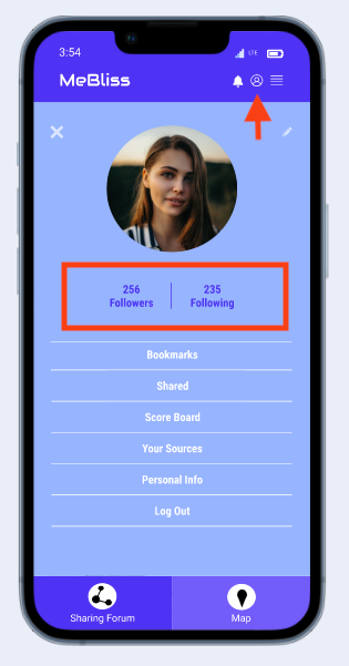 Mebliss Profile Page