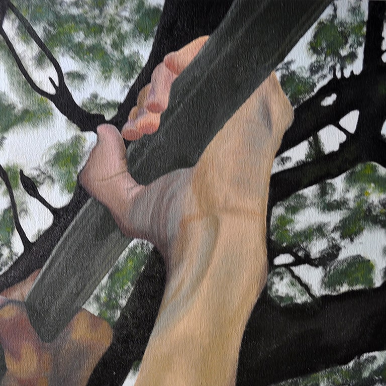 Hands oil painting